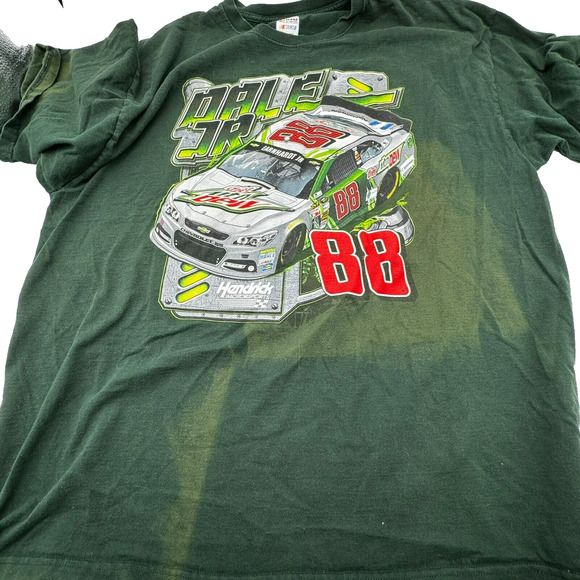NASCAR | Men's 3XL Dale Earnhardt Jr. 88 Crewneck Green T-Shirt Chase Authentics - Picture 1 of 5